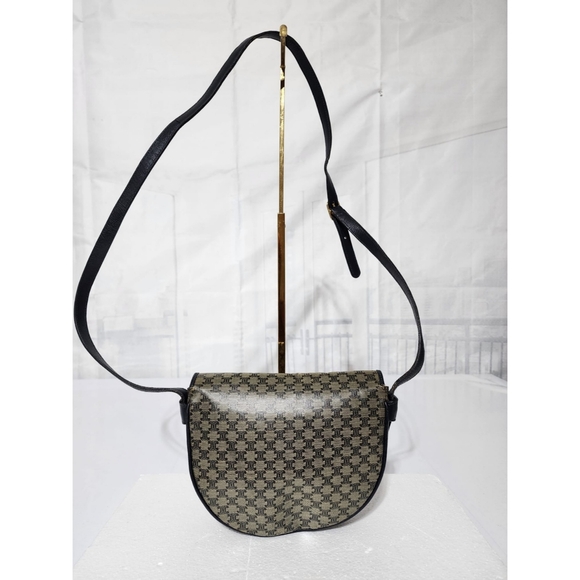 CELINE Macadam Crossbody Bag Navy Blue/Beige - Picture 3 of 16